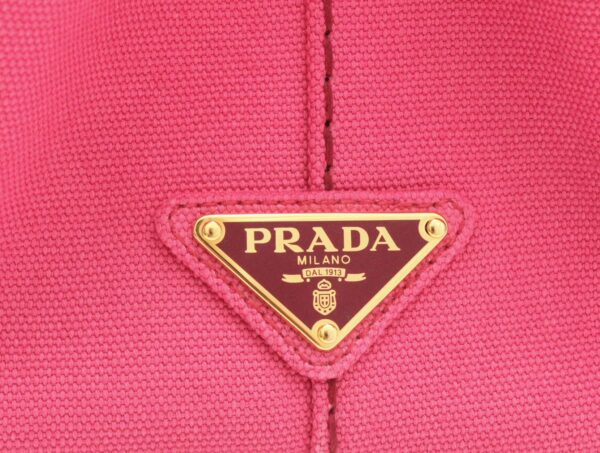 11690659 8 Prada Canapa Mini Tote Bag 2WAY Shoulder Bag Peonia Pink