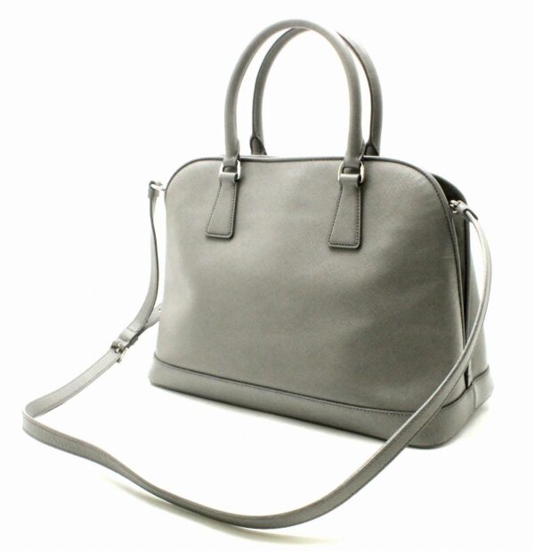 11690691 1 Prada Handbag 2WAY Shoulder Bag Saffiano Lux Gray