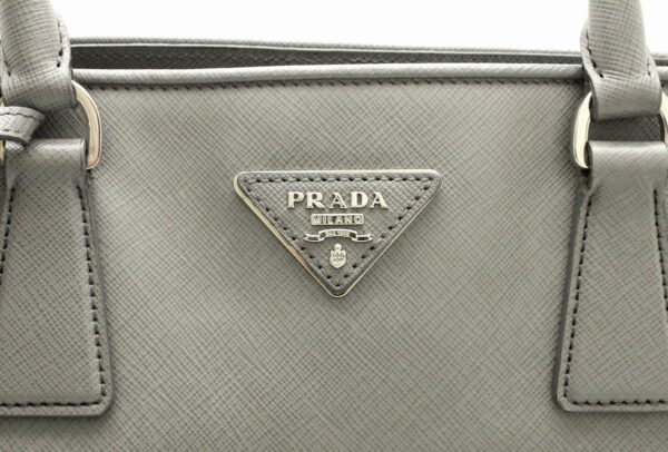 11690691 8 Prada Handbag 2WAY Shoulder Bag Saffiano Lux Gray