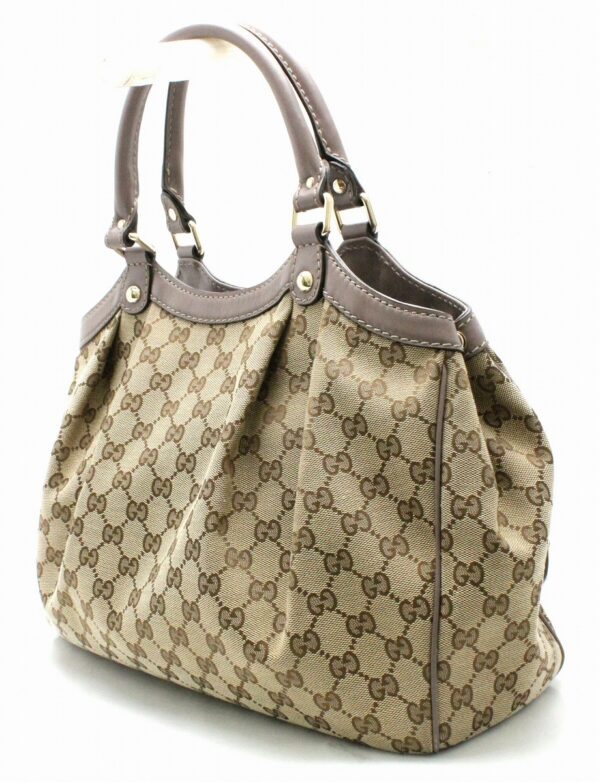 11690749 1 Gucci GG Canvas Sookie Handbag Khaki