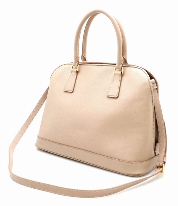 11690755 1 Prada Saffiano Lux 2WAY Handbag Leather Pink Beige