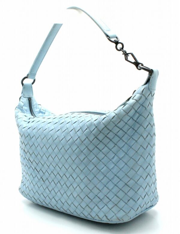 11690760 1 Bottega Veneta Intrecciato Handbag Shoulder Blue