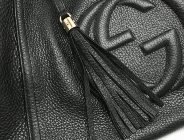 11690829 7 Gucci Soho Fringe Shoulder Bag Black