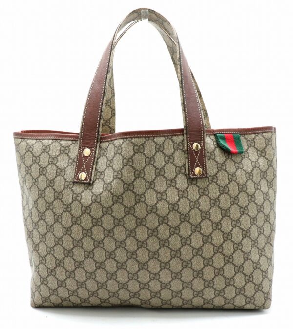 11690897 Gucci GG Supreme Tote Bag Khaki