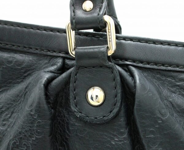 11690903 6 Gucci Sookie Guccisima Handbag Black