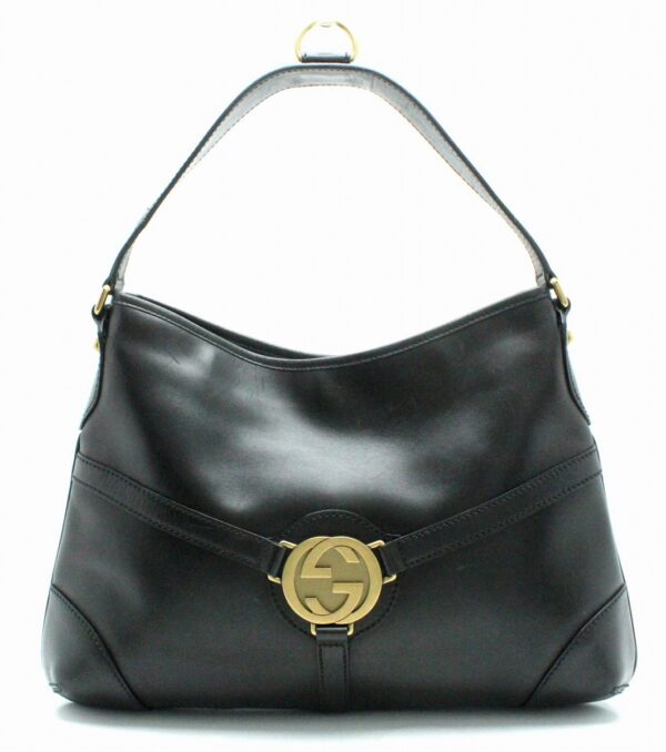 11690948 Gucci Interlocking G Shoulder Bag Black