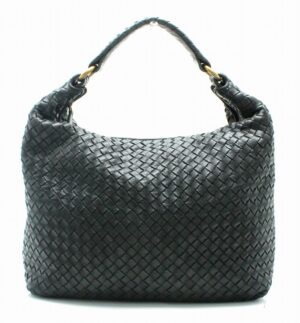 11691099 Gucci 2Way Bamboo Shoulder Bag Nylon Black