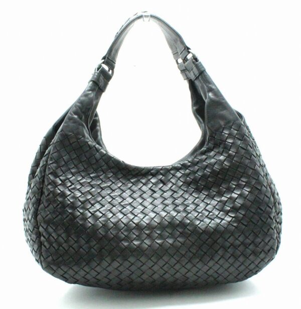 11691149 Bottega Veneta Intrecciato Shoulder Bag Handbag Shoulder Black