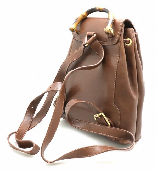 11691203 1 Gucci Bamboo Rucksack Brown