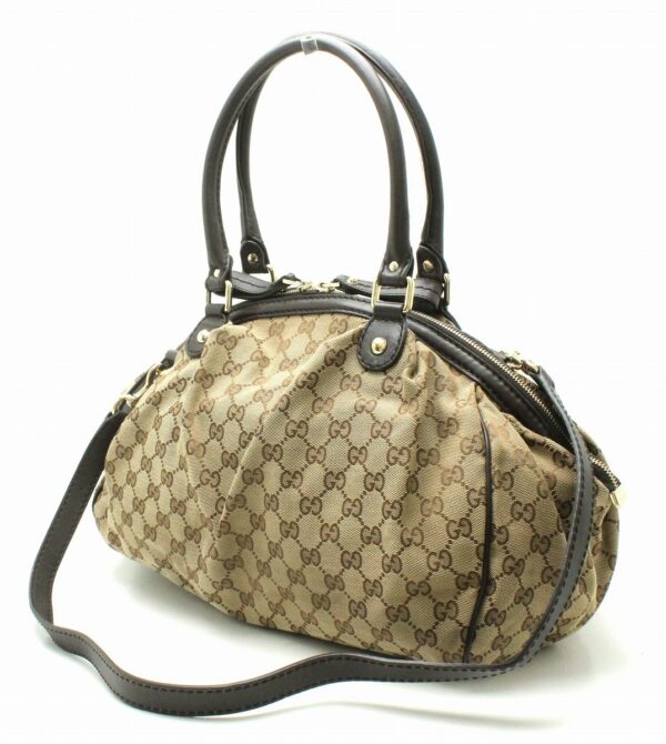 11691282 1 Gucci Sookie GG Handbag 2WAY Shoulder Bag Brown