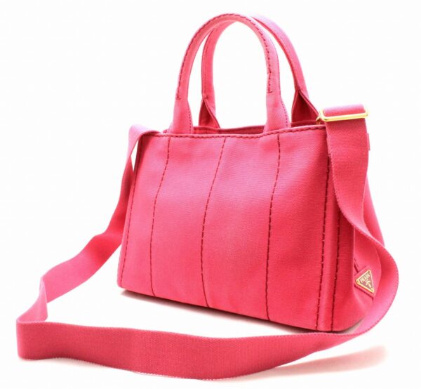 11691292 1 Prada Canapa Mini Tote Bag 2WAY Shoulder Bag Peonia Pink