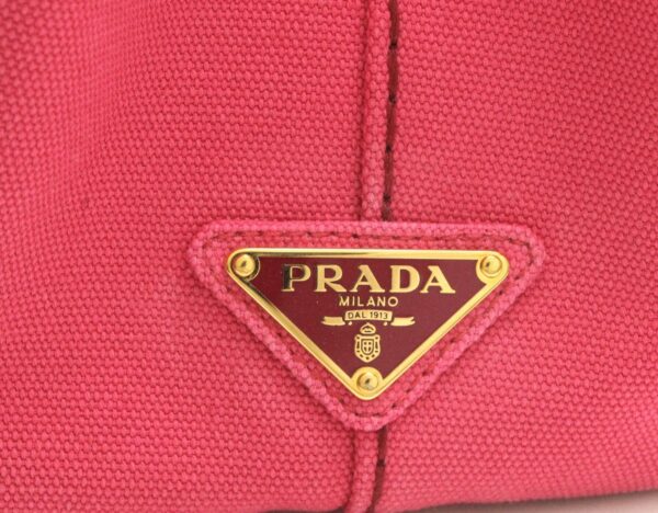 11691292 8 Prada Canapa Mini Tote Bag 2WAY Shoulder Bag Peonia Pink