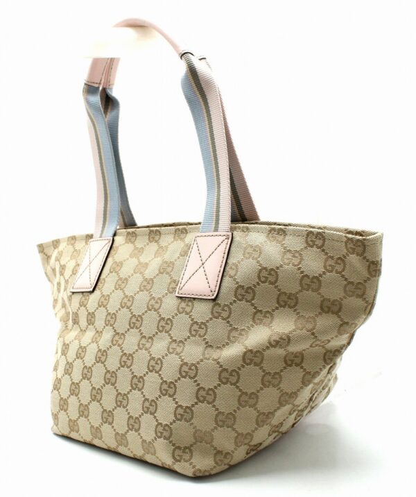 11691423 1 Gucci GG Sherry Mini Tote Bag Khaki Beige Pink Blue