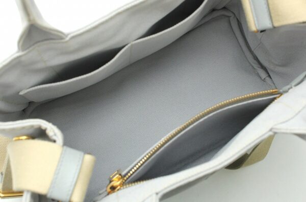 11691516 4 Prada Canapa Mini Tote Bag 2WAY Shoulder Bag Denim Gray