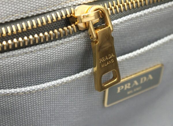 11691516 5 Prada Canapa Mini Tote Bag 2WAY Shoulder Bag Denim Gray