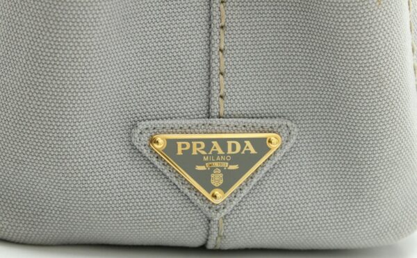 11691516 8 Prada Canapa Mini Tote Bag 2WAY Shoulder Bag Denim Gray