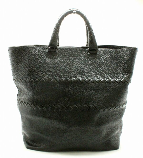 11691655 Bottega Veneta Large Tote Bag Leather Black