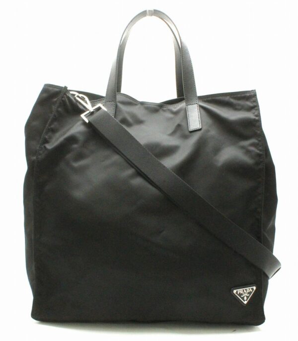 11691656 Prada Tessuto Saffi 2WAY Shoulder Bag Nylon Nero Black