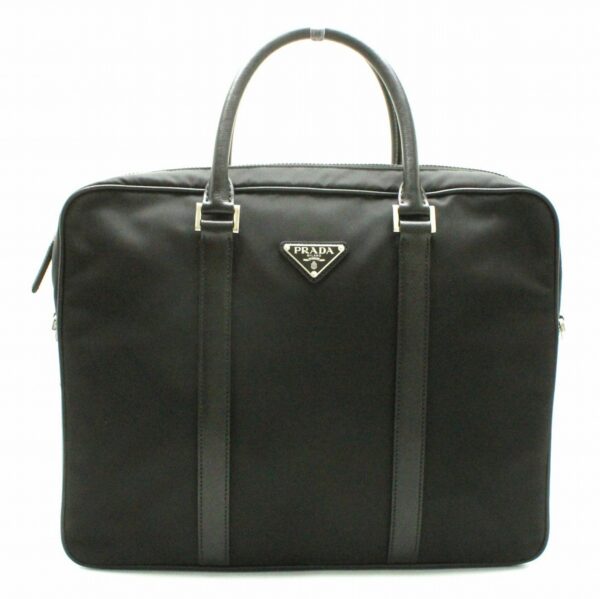 11691658 Prada Nylon Business Bag Briefcase Nero Black