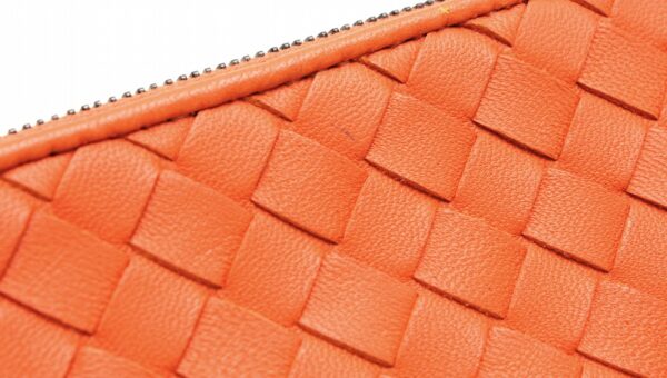 11691685 6 Bottega Veneta Intrecciato Pouch Accessory Case Pouch Orange