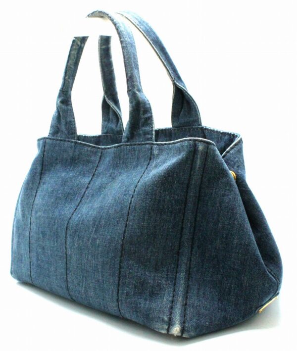 11700134 1 Prada Canapa Tote Bag Denim Avio Blue