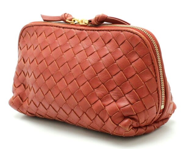 11700175 1 Bottega Veneta Intrecciato Pouch Accessory Multi Pouch Leather Pink