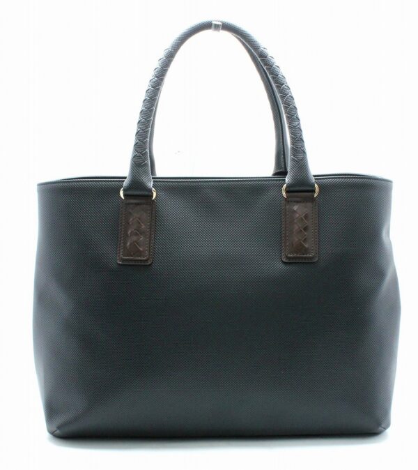 11700216 Bottega Veneta Marco Polo Tote Bag Leather Black