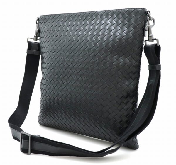 11700475 1 Bottega Veneta Intrecciato Shoulder Bag Crossbody Calf Leather Black