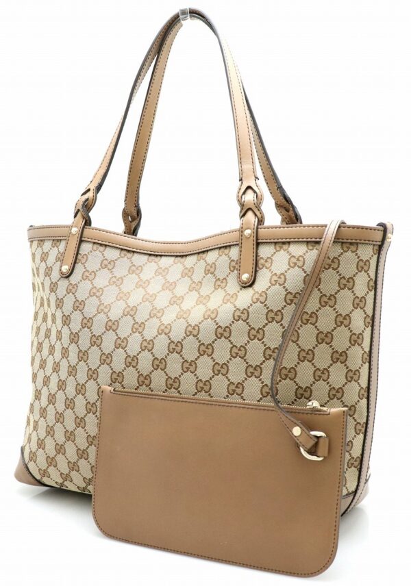 11700710 1 Gucci GG Tote Bag Leather Brown