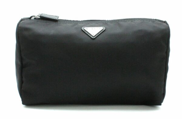 11701070 Prada Vela Nylon Pouch Nero Black