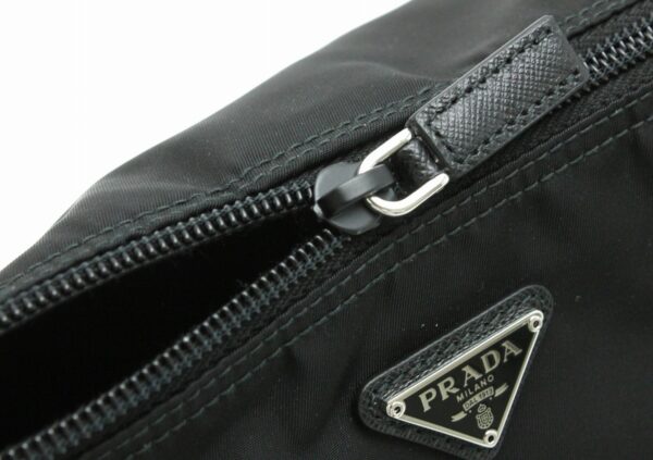 11701070 4 Prada Vela Nylon Pouch Nero Black