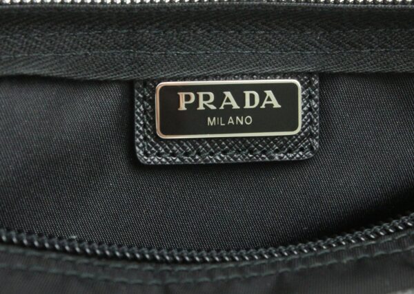 11701070 5 Prada Vela Nylon Pouch Nero Black