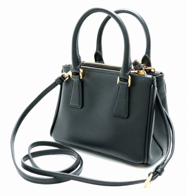 11701293 1 Prada Saffiano 2WAY Mini Handbag Leather Nero Black