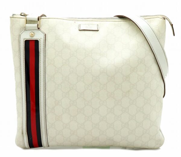 11701321 Gucci GG Webbing Line Sherry Shoulder Bag Leather