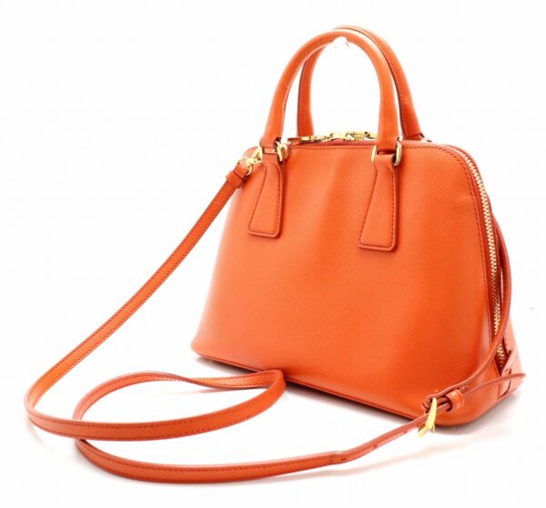 11701332 1 Prada Saffiano Lux 2WAY Handbag Papaya Orange