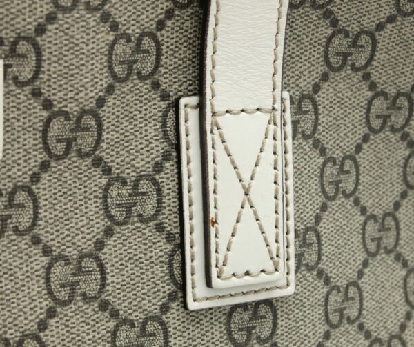 11701371 6 Gucci GG Supreme Tote Bag Leather Ivory Beige