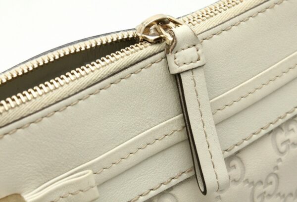 11701402 5 Gucci Guccisima Shoulder Bag Leather White Ivory