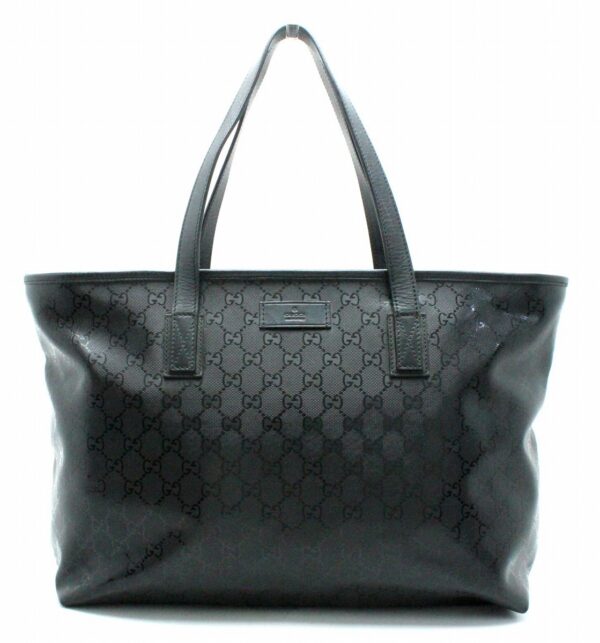 11701407 Gucci GG Implement Tote Bag Leather Black