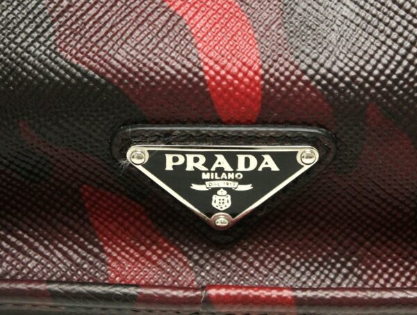 11701534 8 Prada 2WAY Briefcase Saffiano Cuir Bordeaux Black