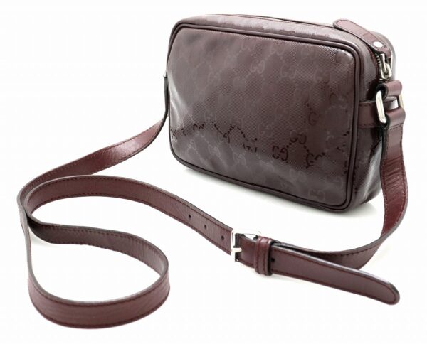 11701579 1 Gucci Implement Crossbody Pochette Leather Red Brown