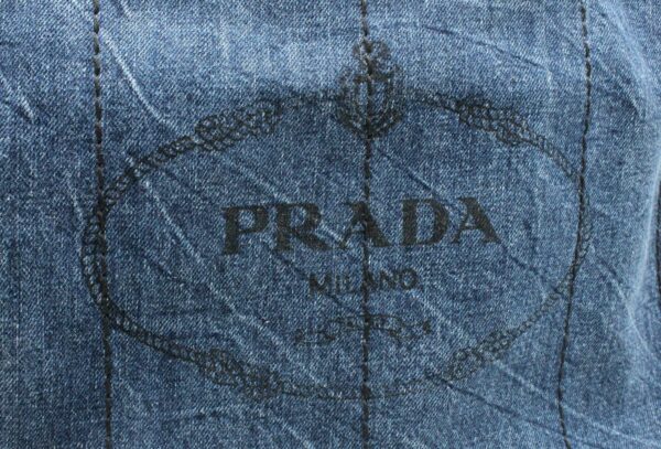 11701657 7 Prada Canapa Tote Bag Denim Blue