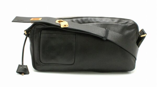 11701760 Prada Waist Pouch Nappa Leather Black