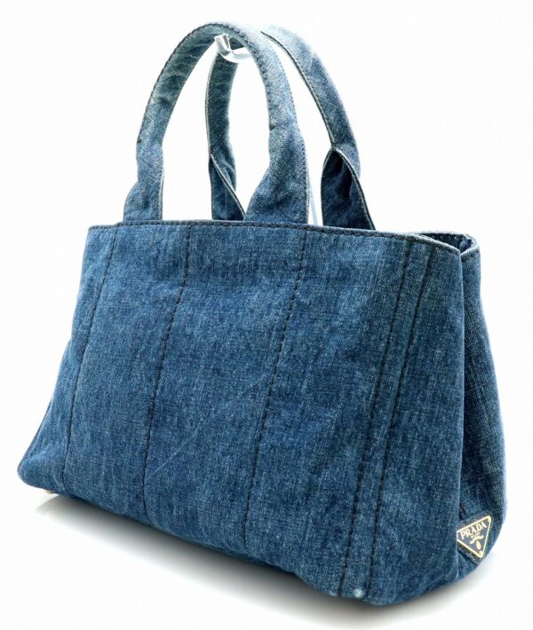 11701821 1 Prada Canapa Tote Bag Denim Avio Blue