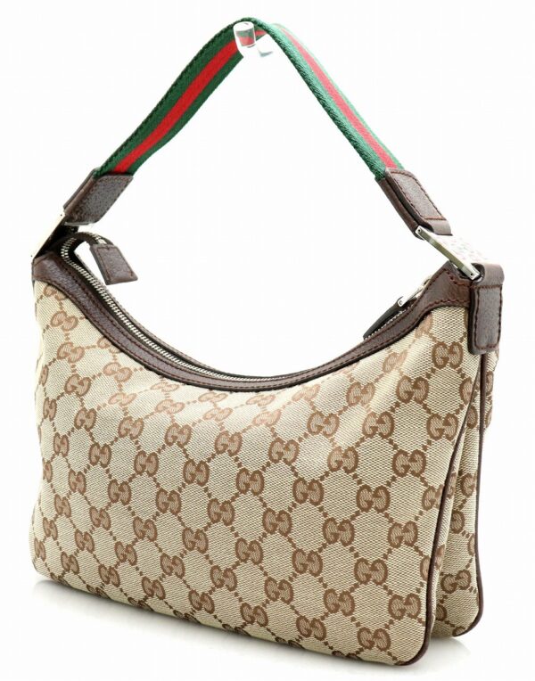 11701875 1 Gucci GG Mini Handbag Sherry Line Leather Silver