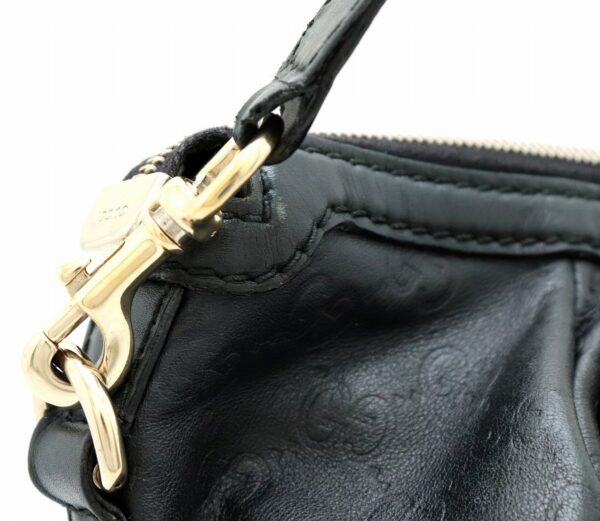 11701927 6 Gucci Guccisima 2WAY Handbag Leather Black