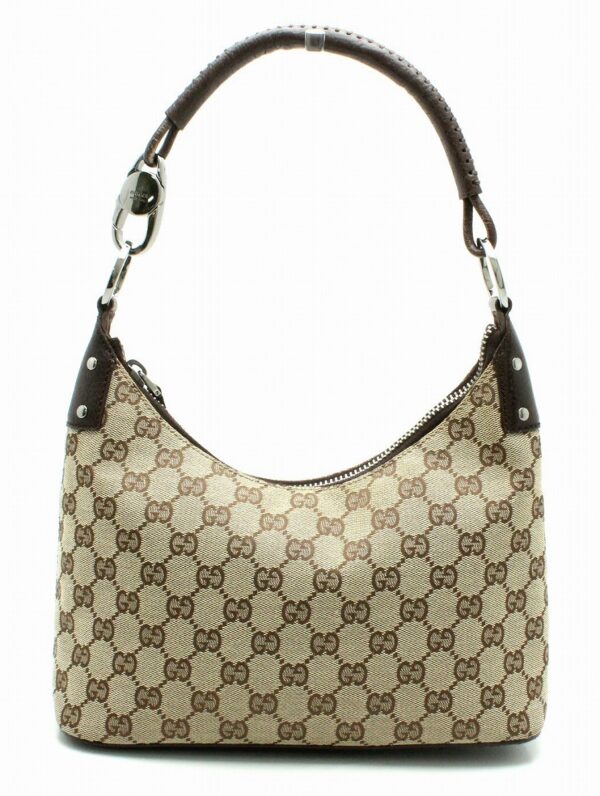 11710200 Gucci GG Shoulder Bag Khaki Beige Brown