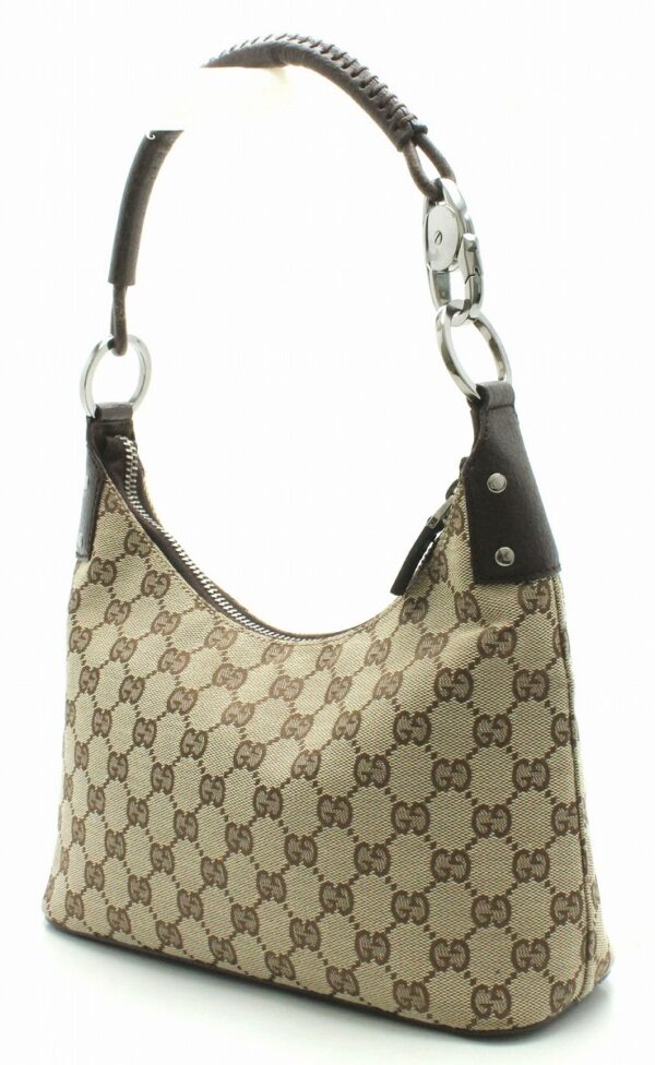 11710200 1 Gucci GG Shoulder Bag Khaki Beige Brown