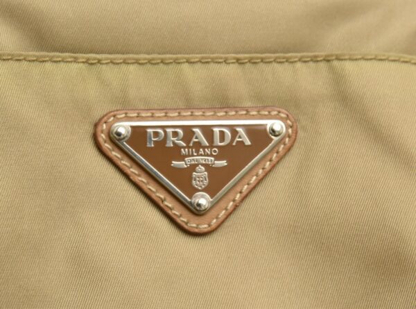 11710756 8 Prada Tote Bag Nylon Leather Beige