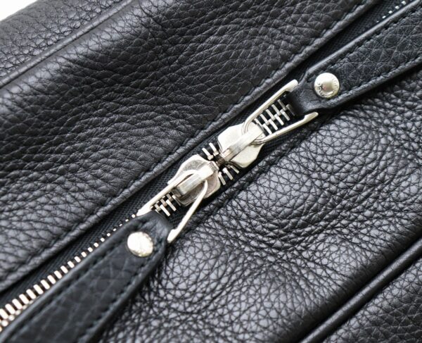 11711067 5 Gucci Embossed Leather Briefcase 2WAY Black