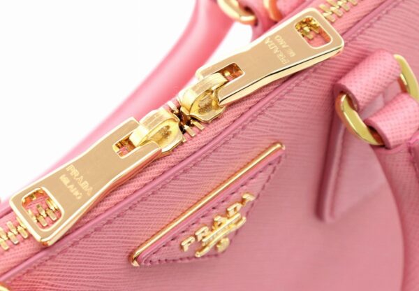 11711084 5 Prada Saffiano 2WAY Handbag Geranio Pink